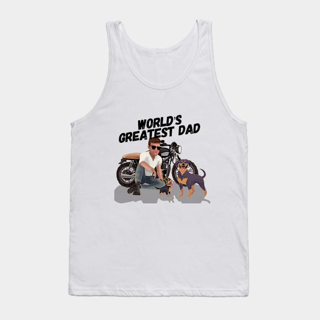 World's Greatest Dad Tank Top by dontknowmegnome18